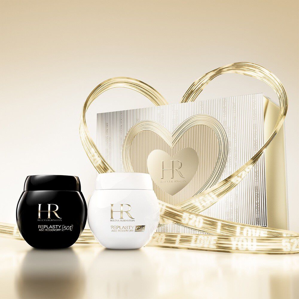 Vasetti HR Re-Plasty con confezione regalo a cuore dorato e nastro "520 I Love You".​